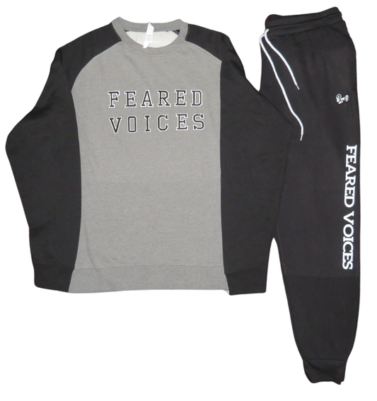 Raglan Embroidered  Sweatshirt w/ Sweatpants